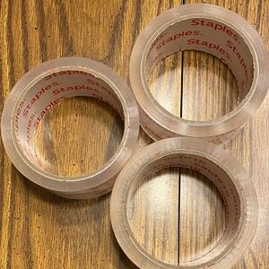 3 rolls of packaging tape